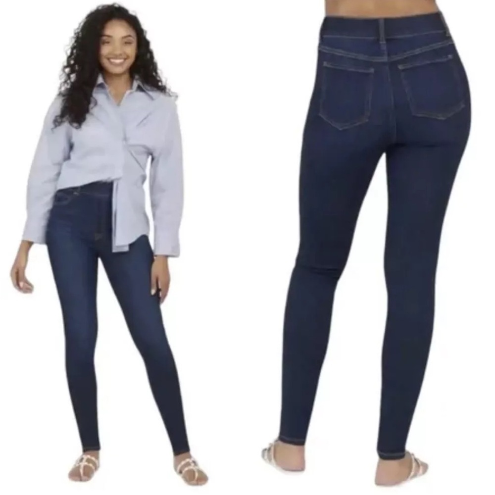 SPANX Women's Skinny Jeans - Dark Blue
